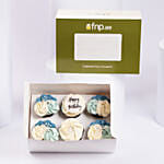 Ocean Breeze Vanilla Cupcake