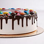 Chocolate Drip MNM Photo Cake For Anniversary One Kg