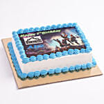 Fortnite Birthday Photo Marble Cake