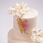 Golden Blossoms of Retirement Marble Cake