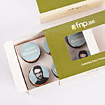 Happy Retirement Blue Theme Red Velvet Cupcake
