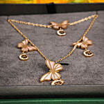 Butterflies By Cerruti 1881 with Flowers, Necklace and Earrings
