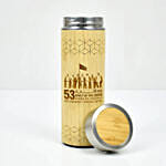 National Day Engraved Bamboo Bottle