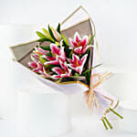 Pink Lilies Elegance Bouquet