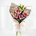Pink Lilies Elegance Bouquet