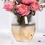 مزهرية ورود عيد الحب