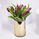 10 Purple Tulip Arrangement