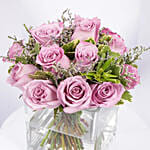 Vase Of Royal Purple Rose