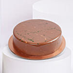 Dubai Chocolate Cake 4 Portion And Flower Arrangement