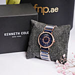 Kenneth Cole New York Blue Dial Watch For Her