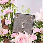 Cerruti 1881 Electra Gold Plated Mother Of Pearl Crystals Jewellery Gift Set