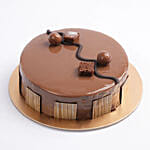 Opulent Dark Fudge Half Kg Cake