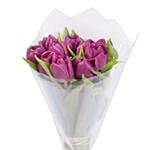Fresh Bunch of Purple Tulips 10 Tulips