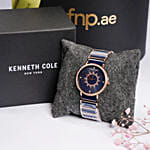 Kenneth Cole New York Blue Dial Watch For Her