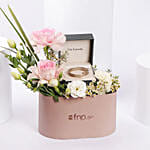 Guy Laroche Dual Tone Bangle With Floral Box For Her