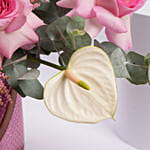 Feminine Bloom Glow In Vase