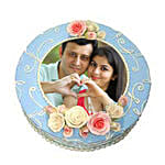 Round Photo Cake 1 Kg Pineapple Cake