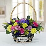Vibrant Flower Basket