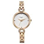 Titan Raga Showstopper Quartz Analog White Dial Metal Strap Watch For Women