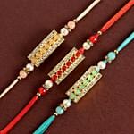 Ethnic Stone Rakhi