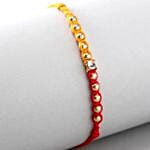 Red And Yellow Fancy Rakhi