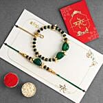 Regal Stone And Pearl Lumba Rakhi Set
