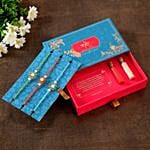 Sneh Premium Beads Floral Rakhis Set Of 3