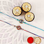Cultural Bond Ethnic Rakhi Setand Ferrero Rocher
