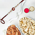 Pearl Beads Rakhiand Dry Fruits