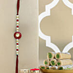 Pearl Beads Rakhiand Kaju Roll