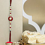 Pearl Beads Rakhiand Soan Papdi