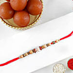 Royal Designer Beads Rakhiand 1 Kg Gulab Jamun