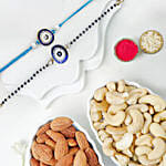 Feng Shui Guardian Evil Eye Bhaiya Bhabhi Rakhi And Cashew And Almonds