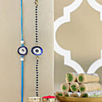 Feng Shui Guardian Evil Eye Bhaiya Bhabhi Rakhi And Kaju Roll