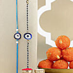 Feng Shui Guardian Evil Eye Bhaiya Bhabhi Rakhi And Motichoor Ladoo