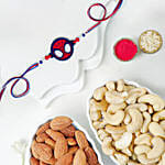 Red Spiderman Kid Rakhi And Cashew And Almonds