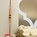 Divine Rudraksha Rakhi And Soan Papdi
