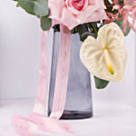Feminine Bloom Glow In Vase