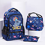 Space Design Back to school Bag Combo