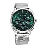 Titan Classic Green Dial Watch Gift For Him