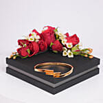 Cerruti 1881 Three Layer Gold Plated Bangle for Her