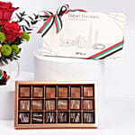 Emirati Womens Day Rose Mug Arrangement And Dubai Chocolate