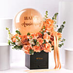 Elegant Anniversary Flower Box
