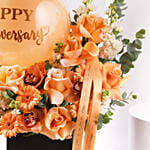 Elegant Anniversary Flower Box