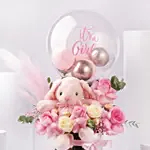 New Born Girl Bloom Hug Box