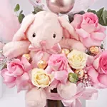 New Born Girl Bloom Hug Box