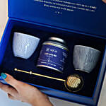 Mini Tea Set Grey With Green Teas