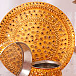 Golden Glow Karwa Chauth Thali Set