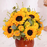 Happy Diwali Sunshine Vase