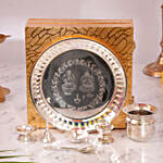 Silver Plated Pooja Thali Set